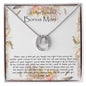 Bonus Mom Necklace, To My Beautiful Bonus Mom On My Wedding Day Necklace, Gift For Stepmother Of The Groom Gift Mother's Day Lucky In Love Necklace