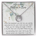 Mother-In-Law Necklace, Best Mother In Law Birthday Necklace, To My Mother In Law Necklace Mother's Day Lucky In Love Necklace
