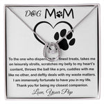 Mom Necklace - To My Dog Mom - Love You Always And Forever - Mother's Day Gift Mother's Day Lucky In Love Necklace