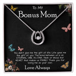 To My Bonus Mom Necklace Love Always Greatest Mother's Day Gift Necklace Mother's Day Lucky In Love Necklace