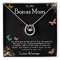 To My Bonus Mom Necklace Love Always Greatest Mother's Day Gift Necklace Mother's Day Lucky In Love Necklace