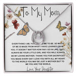 Mom Necklace Gift, You Are The World Necklace, Mother's Day Gift, Mother Daughter Neckalce Mother's Day Lucky In Love Necklace