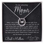 To My Mom Necklace, To My Beautiful Mom Necklace, Mother's Day Gift For Mom From Son, Thank You Mom Mother's Day Lucky In Love Necklace