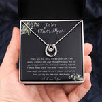 Bonus Mom Necklace, Gift To My Other Mother Necklace, Gift For Bonus Mom Second Mom Mother's Day Lucky In Love Necklace