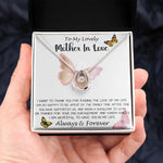 Mom Necklace Gift - To My Lovely Mother In Love - Always & Forever, Mom Necklace Mother's Day Lucky In Love Necklace