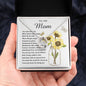 Mom Necklace Gift - To My Mom - You Mean The World For All You Do Mother's Day Necklace Mother's Day Lucky In Love Necklace