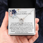 Mother-In-Law Necklace, Necklace Gift For Future Mother-In-Law From Future Son-In-Law, To My Future Mother-In-Law Mother's Day Lucky In Love Necklace