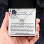 Mother-In-Law Necklace, Necklace Gift For Future Mother-In-Law From Future Son-In-Law, To My Future Mother-In-Law Mother's Day Lucky In Love Necklace