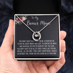 To My Bonus Mom Necklace, Thank You For Everything Mother's Day Gift For Mom Mother's Day Lucky In Love Necklace