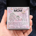 To My Mom Necklace From Son Gift Ideas For Mother's Day Necklace Mother's Day Lucky In Love Necklace