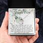 Boyfriend’s Mom Necklace, Gift For Boyfriend’s Mom, To My Boyfriends Mom Necklace Mother's Day Lucky In Love Necklace