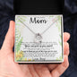 To My Amazing Mom Necklace From Son Little Boy You Taught Me Right Mom Birthday Gift For Her Mother's Day Necklace (1) Mother's Day Lucky In Love Necklace