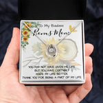Stepmom Necklace, To My Badass Bonus Mom Gift Neckalce, Gift For Stepmom, Stepmother, Second Mom Necklace Mother's Day Lucky In Love Necklace