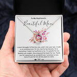 Mother-In-Law Necklace, Necklace Gift For Boyfriend's Mom, To My Boyfriend's Mom Gift, Future Mother-In-Law Mother's Day Lucky In Love Necklace