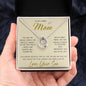 To My Loving Mom Necklace You Are Important To Me Gift For Her Mother's Day Mother's Day Necklace Mother's Day Lucky In Love Necklace