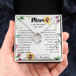 To My Mom Neckalce - Thank You For Sacrifices You Make Every Day Mother's Day Gift Mother's Day Lucky In Love Necklace