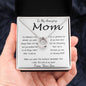 Mom Necklace - To Mom Necklace, Gift for Mom from Son Mother's Day Lucky In Love Necklace
