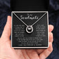 To My Soulmate - You Are My Life, My Love, And My Best Friend Mother's Day Necklace Mother's Day Lucky In Love Necklace