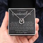 Grandmother Necklace, To My Beautiful Grandmother Necklace, Mother's Day Gift For Grandma Grandmother, Thank You Mother's Day Lucky In Love Necklace
