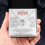 To My Mom Necklace To A Woman Of Wisdom Gift For Mom From Son Mother's Day Lucky In Love Necklace