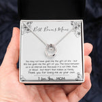 Mom Necklace, Stepmom Necklace, Bonus Mom Necklace, Mother's Day Gift For Step Mom Necklace Mother's Day Lucky In Love Necklace