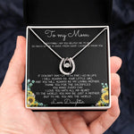 To My Mom Necklace You Are The World Mother Gift Necklace Mother's Day Lucky In Love Necklace
