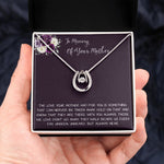 Daughter Necklace, Daughter loss of mom necklace gift, mother passing, loss of mother, sympathy In Memory Of Your Mother Necklace Mother's Day Lucky In Love Necklace