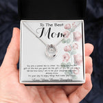 To Mom - From Bonus Daughter - Woman Like No Other Mother's Day Necklace Mother's Day Lucky In Love Necklace
