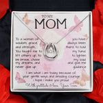 To My Mom Necklace To A Woman Of Wisdom Mother's Day Gift For Mom From Son Mother's Day Lucky In Love Necklace