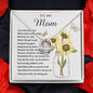 Mom Necklace Gift - To My Mom - You Mean The World For All You Do Mother's Day Necklace Mother's Day Lucky In Love Necklace
