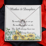 Mother Necklace - No Matter What - I Will Always Love You Mom Necklace Mother's Day Lucky In Love Necklace