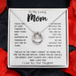 To My Loving Mom Necklace Gift I Need To Say Mom I Love You Gift For Her Mother's Day Necklace Mother's Day Lucky In Love Necklace