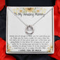 Mommy Necklace, To My Amazing Mommy Gift Necklace, 1st Mother’s Day Present For New Mom From New Born Baby, Sentimental Gift From Baby To Mom, New Mommy Gift Mother's Day Lucky In Love Necklace