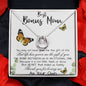 Stepmom Necklace, To My Bonus Mom Gift Neckalce, Thank For You Loving Me As Your Own Mother's Day Lucky In Love Necklace