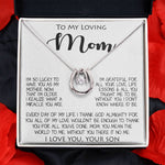 To My Loving Mom Gift for Mother Necklace Sentimental Mothers Day Thoughtful Present From Son Mother's Day Lucky In Love Necklace