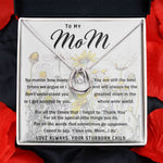 To My Mom Necklace Greatest Mom Mother's Day Gift Necklace Mother's Day Lucky In Love Necklace