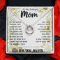 To My Mom - You Are The World Mother's Day Necklace Mother's Day Lucky In Love Necklace