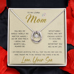 To My Loving Mom Necklace You Are Important To Me Gift For Her Mother's Day Mother's Day Necklace Mother's Day Lucky In Love Necklace