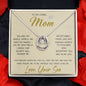 To My Loving Mom Necklace You Are Important To Me Gift For Her Mother's Day Mother's Day Necklace Mother's Day Lucky In Love Necklace