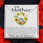 Mom Necklace, To My Mother Necklace Gift For Mom, Mother's Day Necklace From Daughter Son Mother's Day Lucky In Love Necklace