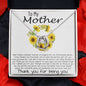 Mom Necklace, To My Mother Necklace Gift For Mom, Mother's Day Necklace From Daughter Son Mother's Day Lucky In Love Necklace