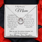Mom Necklace - Gift for Mom from Daughter, Mother's Day Gift Mother's Day Lucky In Love Necklace