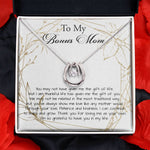 Stepmom Necklace, Bonus Mom Necklace, Step Mother Gift From Bride, Mother's Day Gift For Step Mom Necklace Mother's Day Lucky In Love Necklace