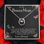 To My Bonus Mom Necklace Love Always Greatest Mother's Day Gift Necklace Mother's Day Lucky In Love Necklace