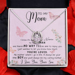 To My Mom Necklace Gift From Son Mother's Day Lucky In Love Necklace