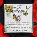 Mom Necklace, To My Mom Gift Necklace, Mother's Day Cute Gift For Mom, Mother Daughter Necklace Mother's Day Lucky In Love Necklace