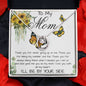 Mom Necklace, To My Mom Gift Necklace, Mother's Day Cute Gift For Mom, Mother Daughter Necklace Mother's Day Lucky In Love Necklace