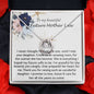 Mother-In-Law Necklace, Necklace Gift For Future Mother-In-Law From Future Son-In-Law, To My Future Mother-In-Law Mother's Day Lucky In Love Necklace