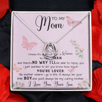 To My Mom Necklace Gift From Son Mother's Day Necklace Mother's Day Lucky In Love Necklace