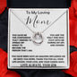 To My Loving Mom - Love Always Your Son Necklace Mother's Day Lucky In Love Necklace
